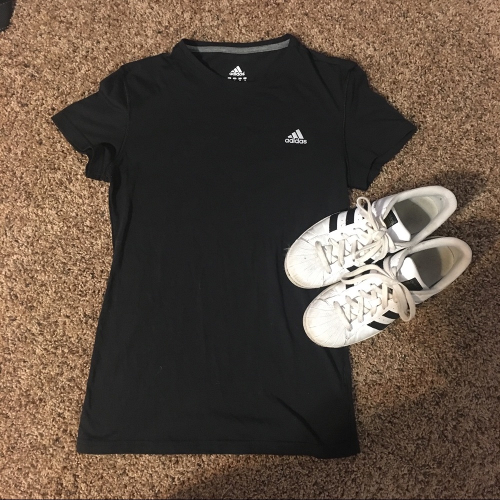 Black Adidas Athletic Top